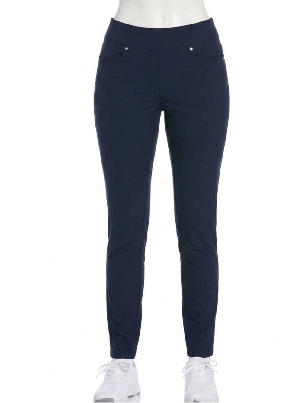 Slim Straight Navy Women's Pants